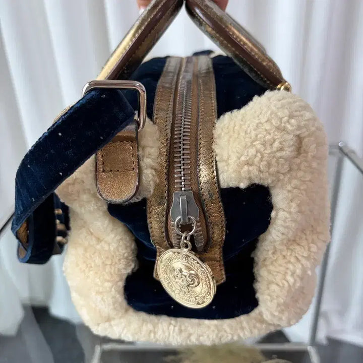 [BUNJANG] Fendi Vintage Velvet &amp; Shirred Shoulder Bag / 펜디 빈티지 레어 벨벳 &amp; 셔링 숄더백