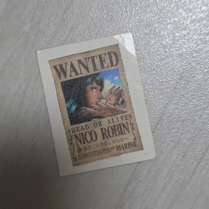 [BUNJANG] One Piece Nico Robin Wanted Poster Tteokbokki Sticker / 원피스 니코 로빈 현상금수배지 띠부