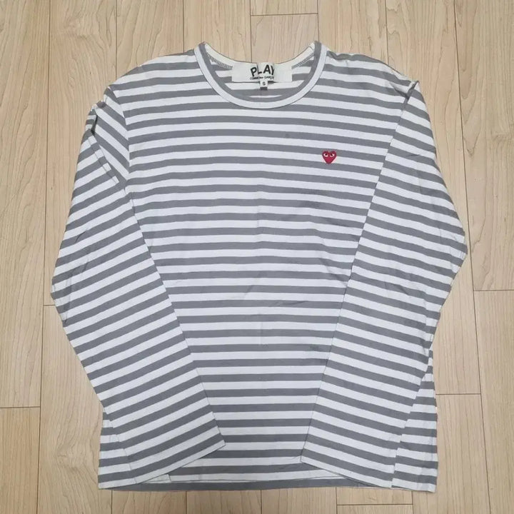 [BUNJANG] Comme des Garcons Play Striped Long Sleeve T-shirt / 꼼데가르송 플레이 스트라이프 긴팔티