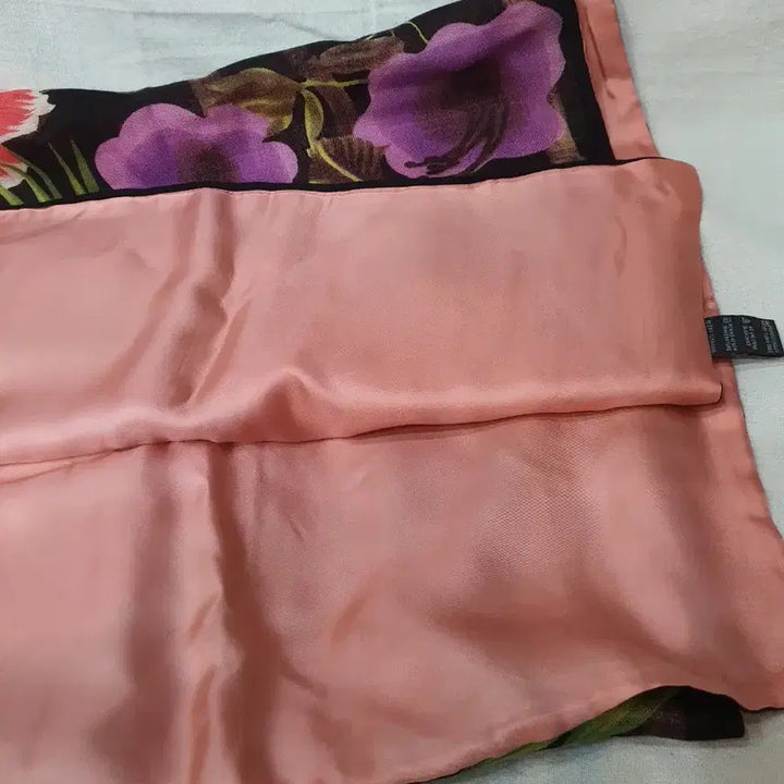 [BUNJANG] KENZO Flower Pattern Silk Scarf / KENZO 겐조 플라워 패턴 스카프 실크