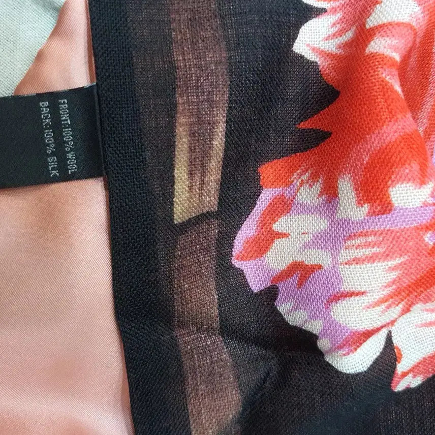 [BUNJANG] KENZO Flower Pattern Silk Scarf / KENZO 겐조 플라워 패턴 스카프 실크