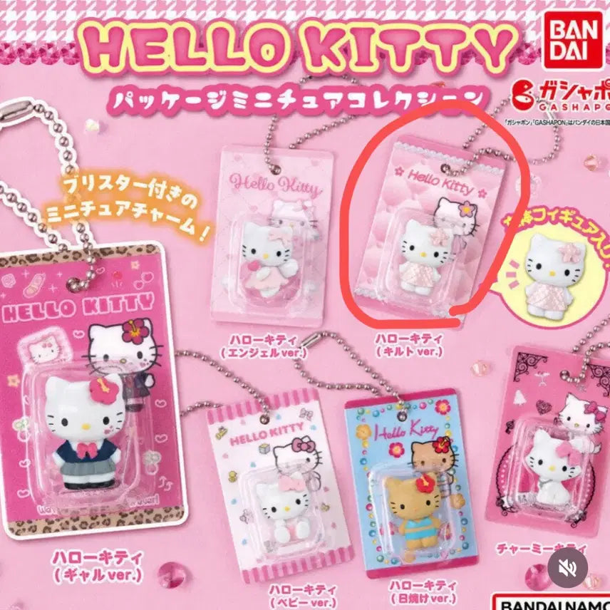 [BUNJANG] Hello Kitty Miniature Charm Package / 미개봉) 헬로키티 패키지 미니어쳐 참