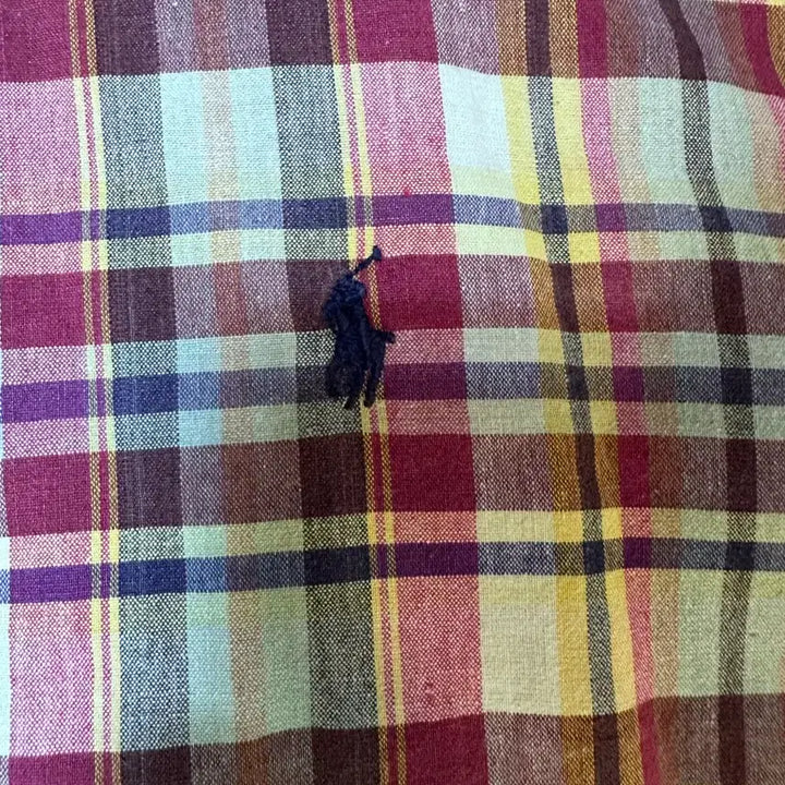 [BUNJANG] Vintage Polo Ralph Lauren Check Shirt Red / 빈티지 폴로 랄프로렌 체크 셔츠 레드
