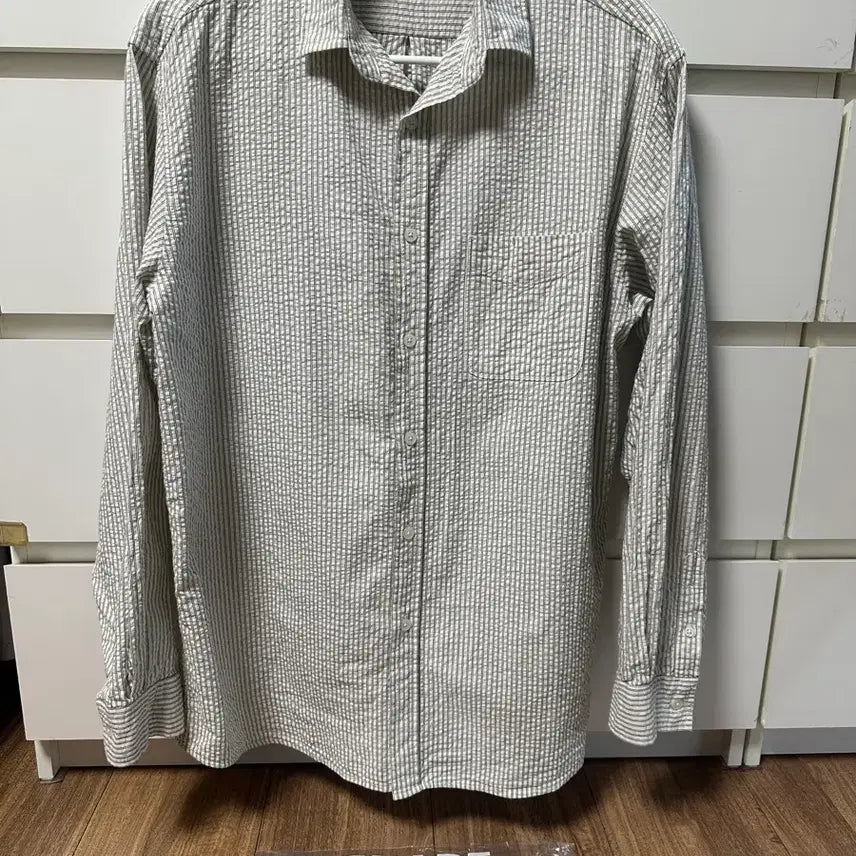 [SOLD OUT] [L] 수아레 링클 스트라이프 셔츠 아이보리