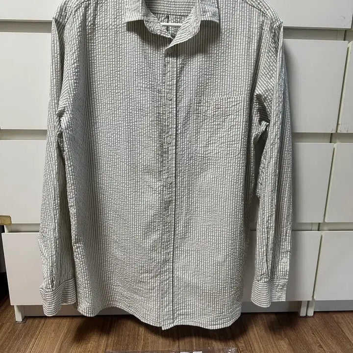 [SOLD OUT] [L] 수아레 링클 스트라이프 셔츠 아이보리