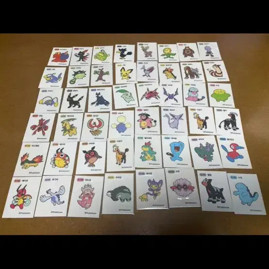 [BUNJANG] Pokemon Tteokbokki Stickers (1st, 2nd Generation) / 포켓몬 띠부씰 1,2세대 3,4자리