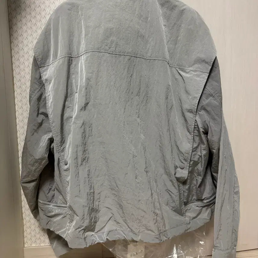 [BUNJANG] Solid Homme Gray Zipper Light Jacket (Size 46) / 솔리드옴므 25ss 그레이 지퍼 라이트 자켓 (46)