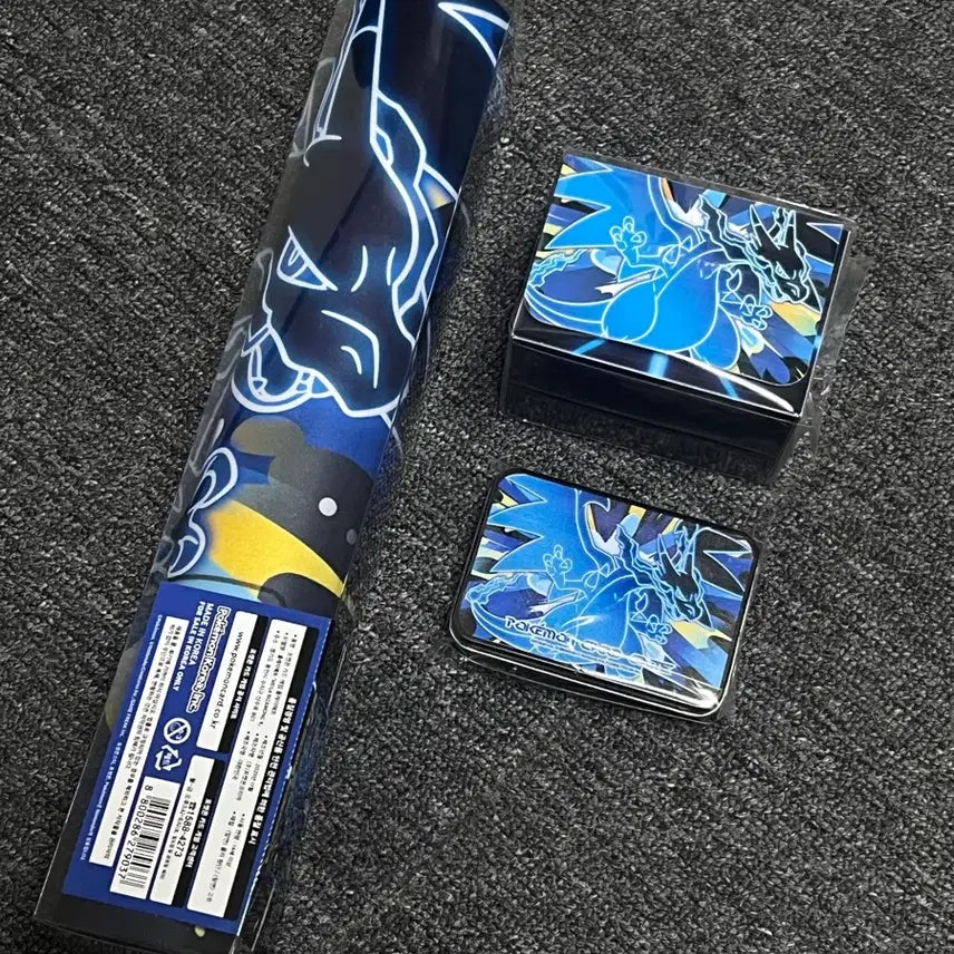 [BUNJANG] Pokemon Card Mega Charizard X Matte Tin Case Deck Case / 포켓몬 카드 메가리자몽x 매트 틴케이스 덱케이스
