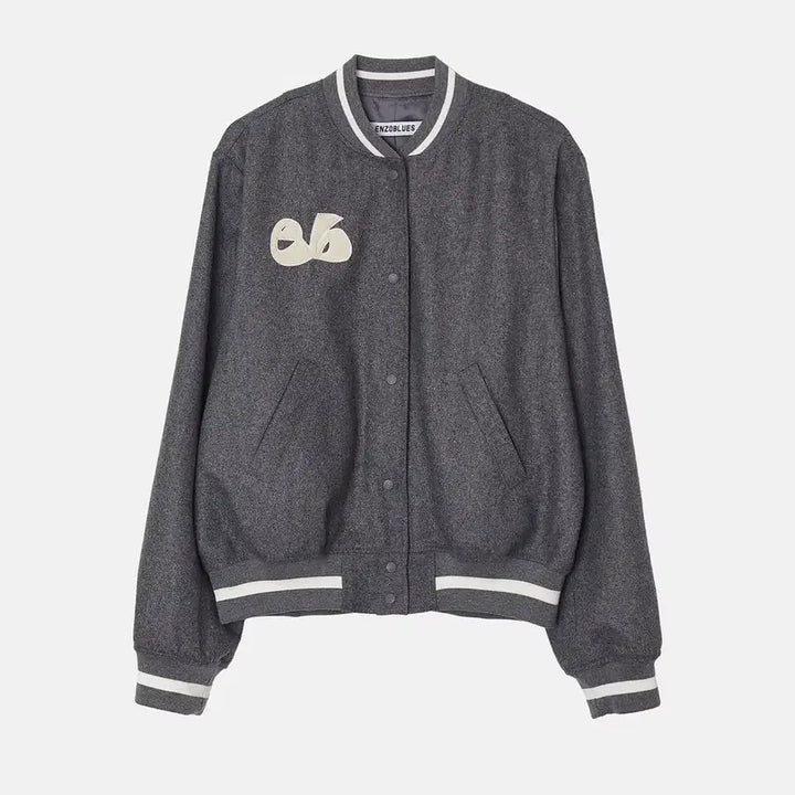 [BUNJANG] Enzoblues Stadium Jacket Gray / 엔조블루스 Enzoblues 스타디움 자켓 그레이