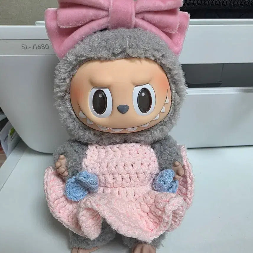 [BUNJANG] Laubuubu Doll Set / 라부부 인형,뜨개옷,악세사리 전부
