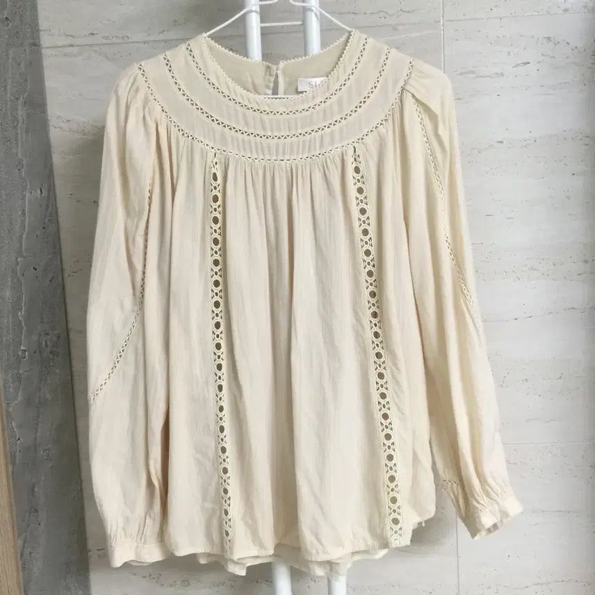 [BUNJANG] SJSJ Shirring Blouse / 한섬 SJSJ 에스제이 셔링 블라우스 55