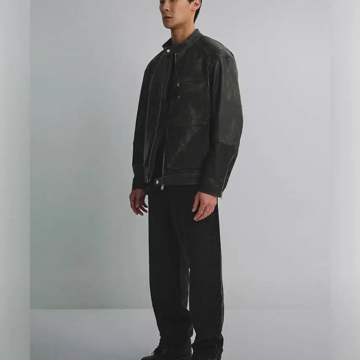 [BUNJANG] Customellow Goat Leather Jacket / 커스텀멜로우 염소가죽 자켓[새상품]