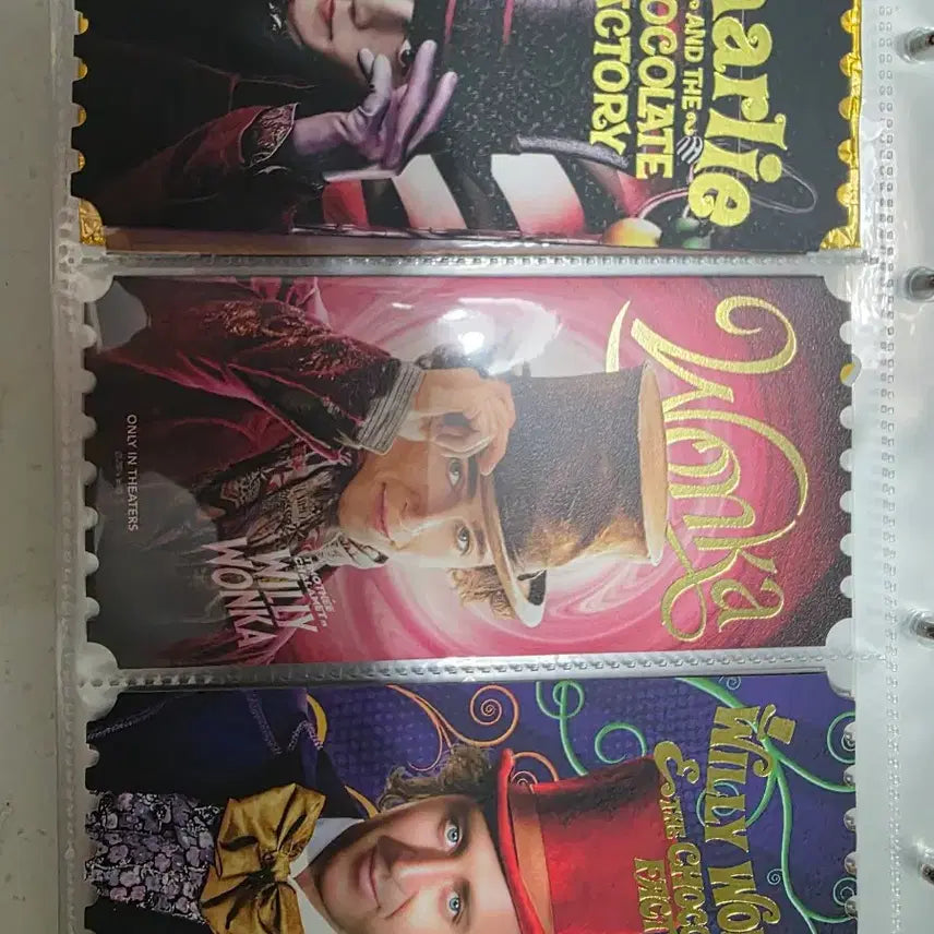 [BUNJANG] Wonka Official &amp; Unofficial Ticket Set / 웡카 오리지널티켓 공식 비공 3종