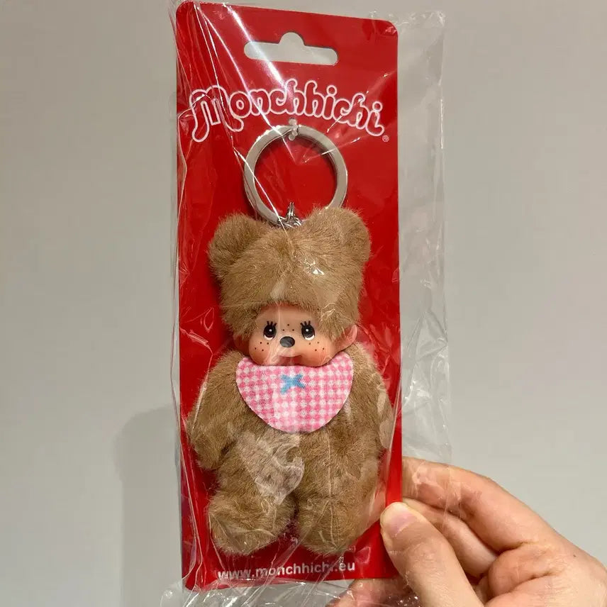 [BUNJANG] Monchhichi Bearbichi Brown Bear Doll Keychain / 몬치치 베어치치 브라운베어 인형 키링
