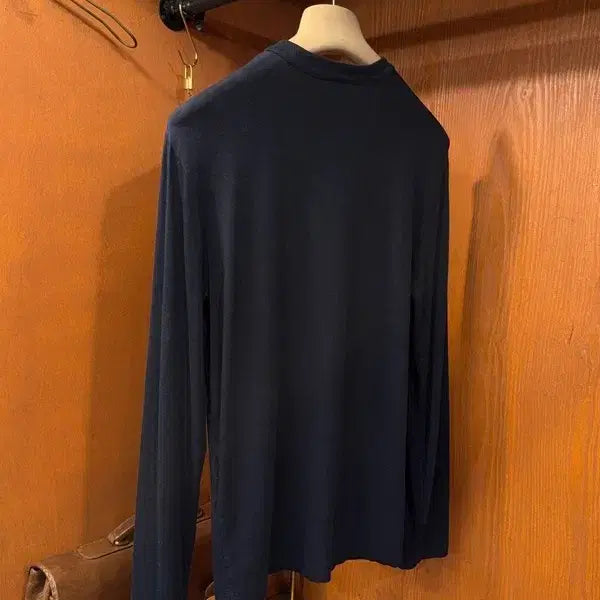 [BUNJANG] Giorgio Armani Henley Neck Slim Fit Shirt / 조르지오아르마니 헨리넥 슬림100