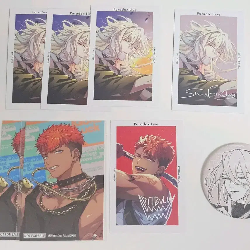 [BUNJANG] Paradox Live Sion Ryoga G-Prilli Can Badge Bundle Set / 파라라이 시온 료가 지프리 캔뱃지 일괄