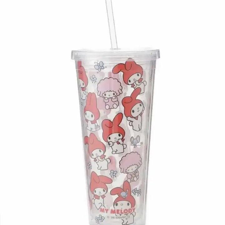 [BUNJANG] Sanrio My Melody 600ml Transparent Tumbler / 산리오하우스 마이멜로디 투명텀블러 600ml