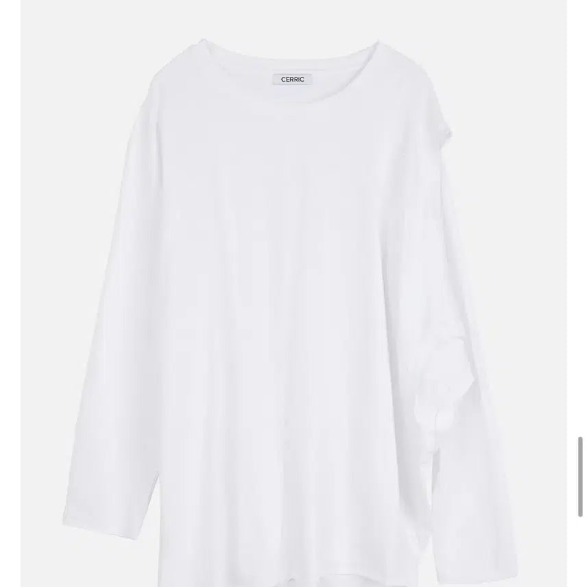 [BUNJANG] Cerric Cut Out Block Top White / 세릭  cerric cut out block top white