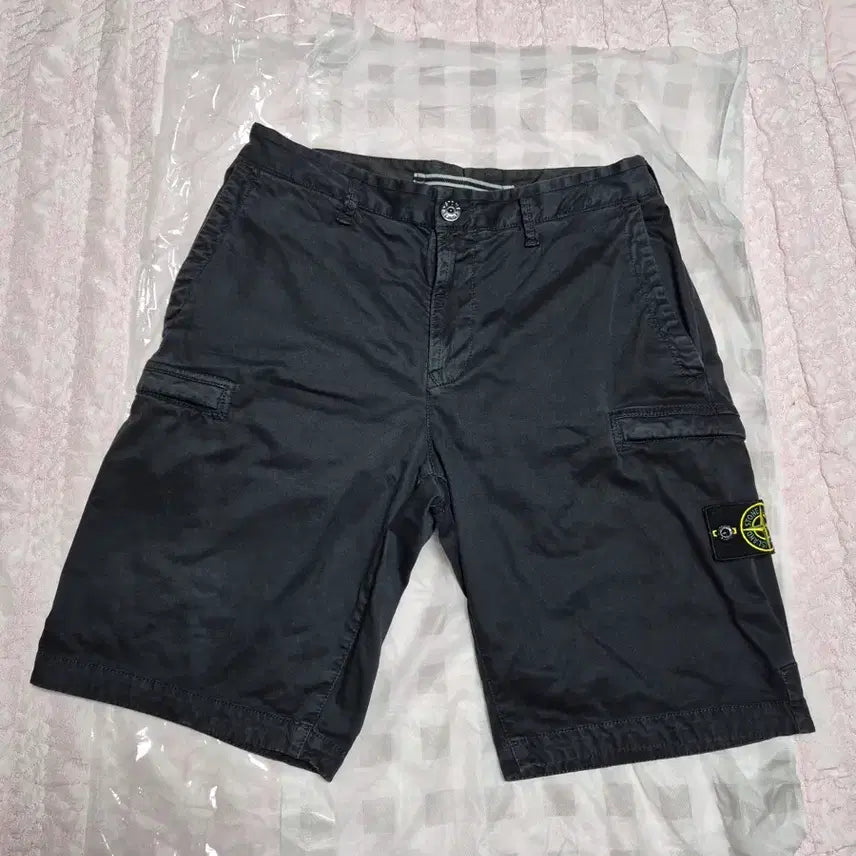 [BUNJANG] Stone Island Cargo Shorts XL Black / 정품 스톤아일랜드 카고반바지 34-XL 블랙