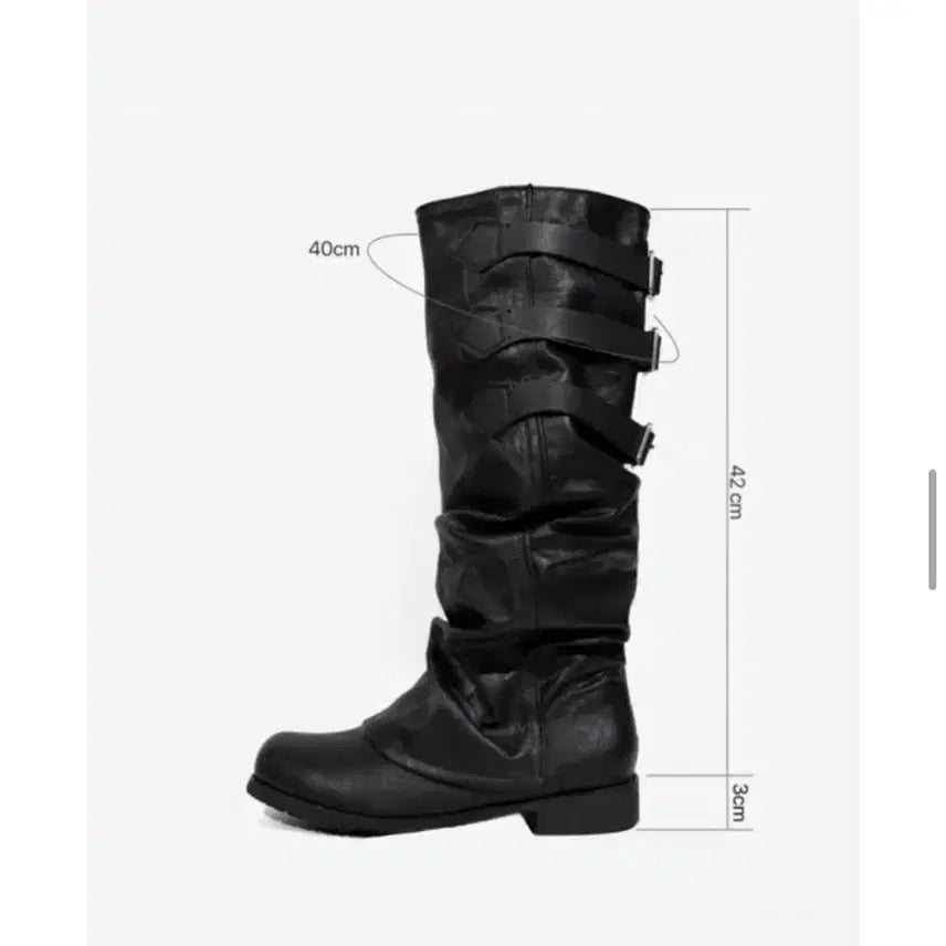 [SOLD OUT] 버클 와이드 롱부츠