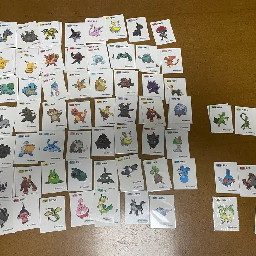 [BUNJANG] Pokemon Tteokbokki Stickers Season 1 &amp; 2 / 포켓몬 띠부씰 시즌 1, 시즌2