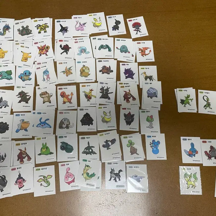 [BUNJANG] Pokemon Tteokbokki Stickers Season 1 &amp; 2 / 포켓몬 띠부씰 시즌 1, 시즌2