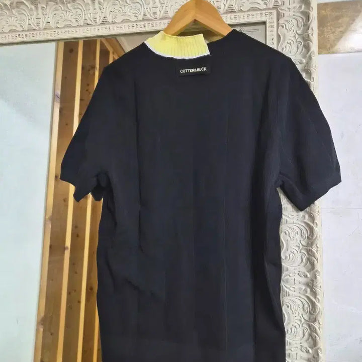 [BUNJANG] Cutter &amp; Buck Short Sleeve Knit Polo Black/Yellow / Cutter &amp; Buck 골프 반팔 니트 블랙/옐로우