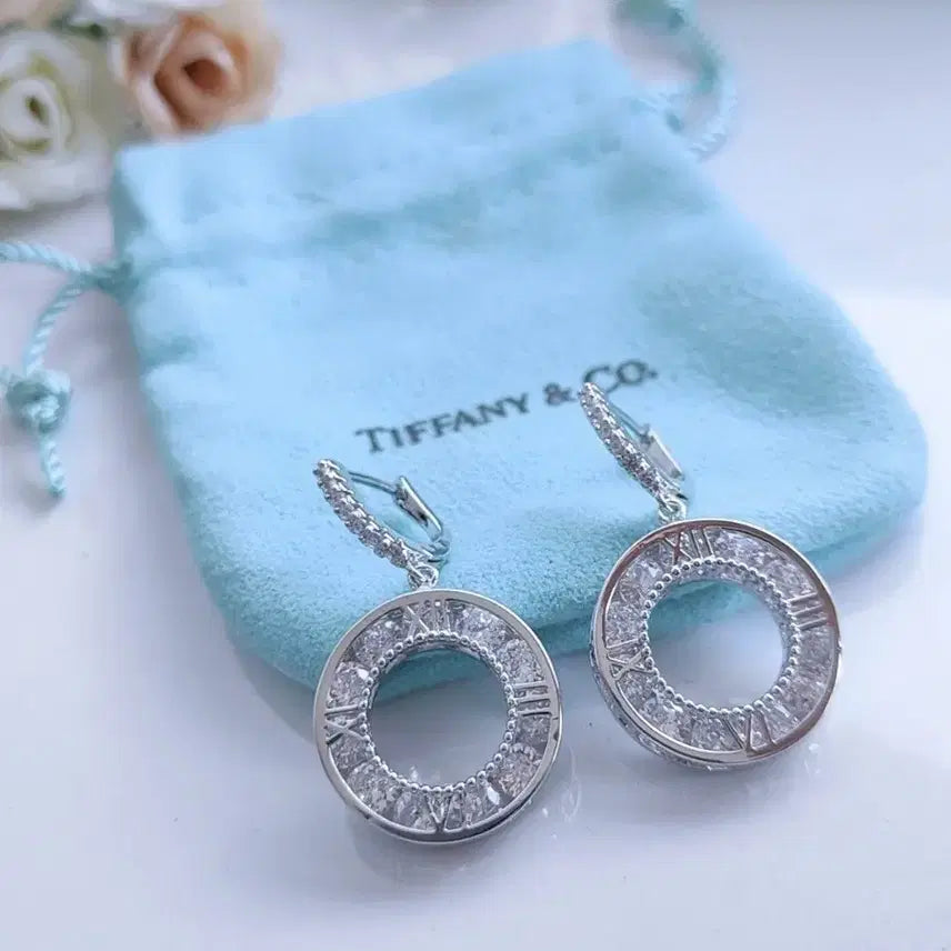 [BUNJANG] Tiffany &amp; Co. Atlas Silver Earrings / 티파니앤코 아틀라스 귀걸이