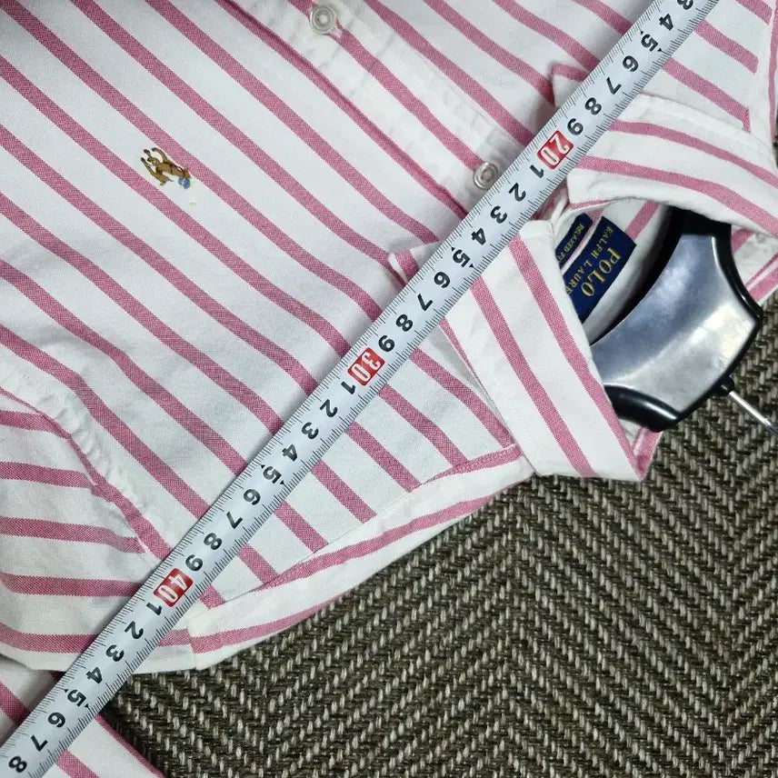 [BUNJANG] Polo Ralph Lauren Oxford Stripe Shirt / QR폴로랄프로렌 옥스포드 남방 S