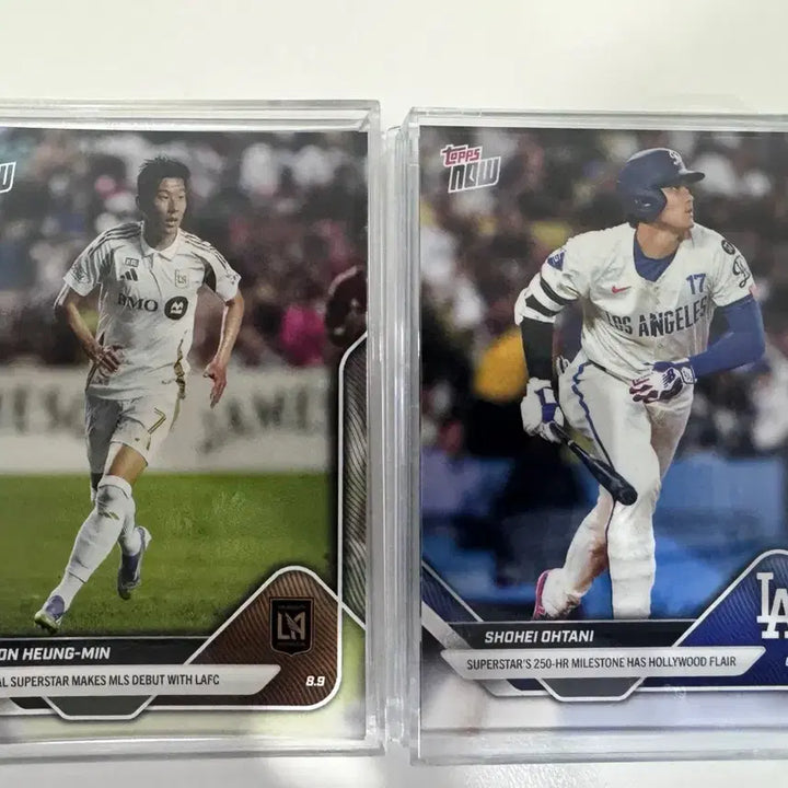 [BUNJANG] Son Heung-min &amp; Shohei Ohtani Topps Now Base Card Set / [ 손흥민 &amp; 오타니 ] 탑스 나우 베이스카드 2장 세트