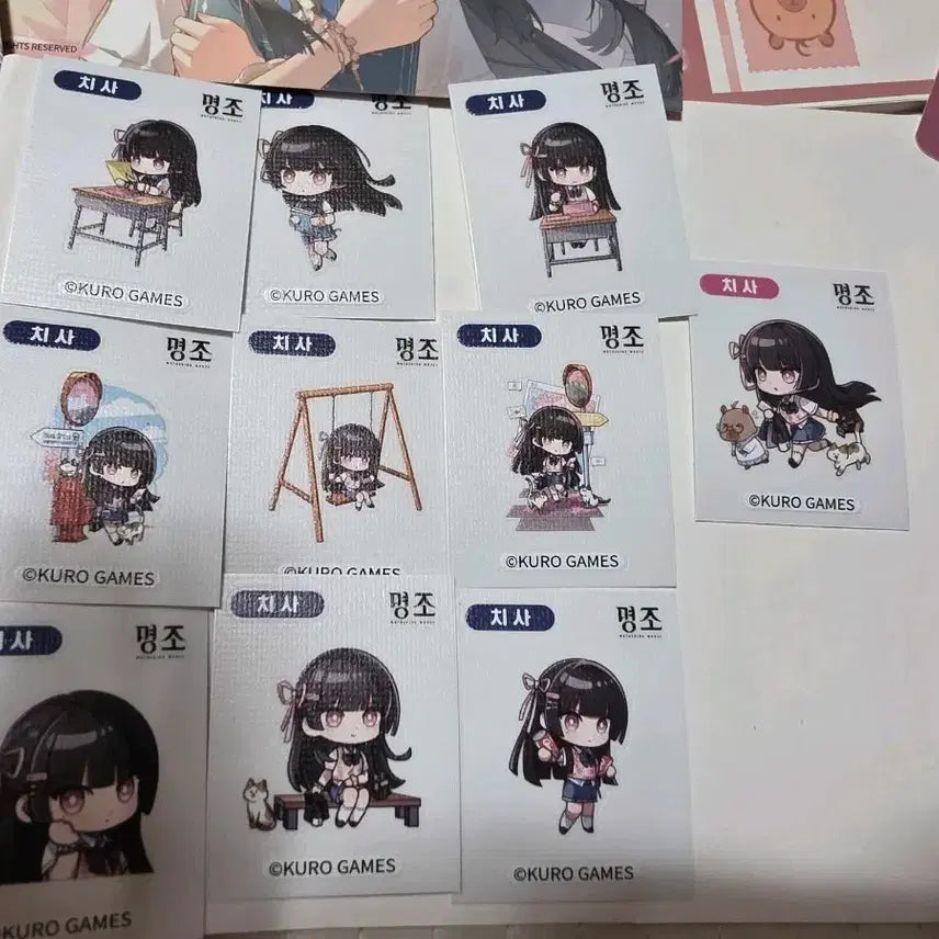 [BUNJANG] Samsung Galaxy Chisah Popup Limited Edition Sticker Bundle Set / 명조 삼성스토어 갤럭시 치사 팝업 띠부씰 한정 10종