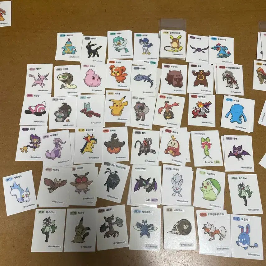 [BUNJANG] Pokemon Tteokbokki Sticker Season 3 &amp; 4 / 포켓몬 띠부씰 시즌 3 시즌4
