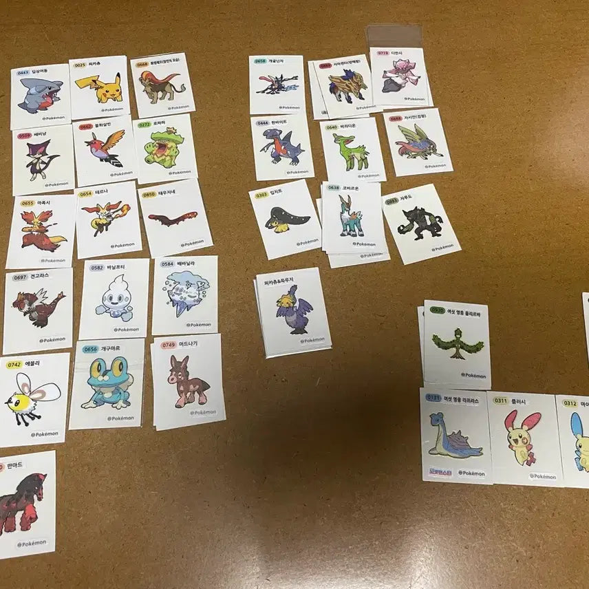 [BUNJANG] Pokemon Tteokbokki Sticker Season 3 &amp; 4 / 포켓몬 띠부씰 시즌 3 시즌4
