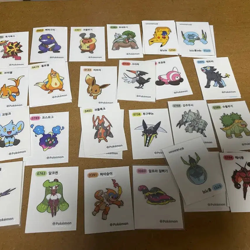 [BUNJANG] Pokemon Tteokbokki Sticker Season 3 &amp; 4 / 포켓몬 띠부씰 시즌 3 시즌4