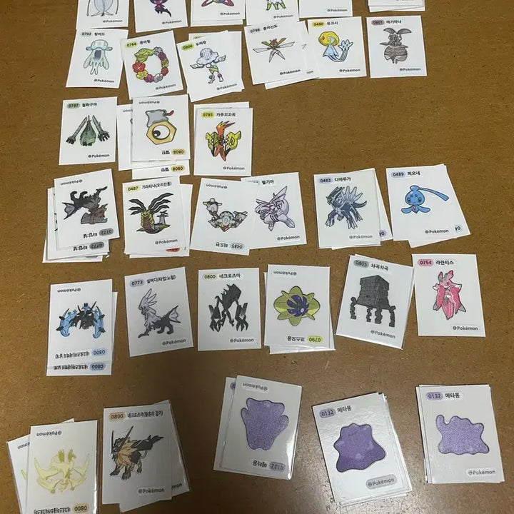 [BUNJANG] Pokemon Tteokbokki Sticker Season 3 &amp; 4 / 포켓몬 띠부씰 시즌 3 시즌4