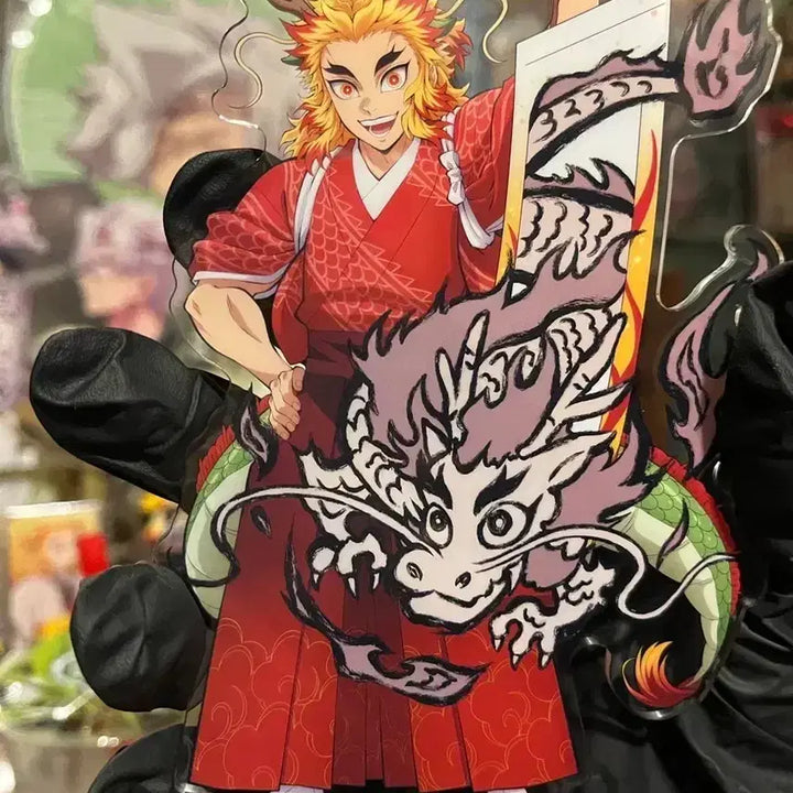 [BUNJANG] Demon Slayer Rengoku Acrylic Stand / 귀멸의 칼날 렌고쿠 용의해 아크릴 스탠드 개봉전시