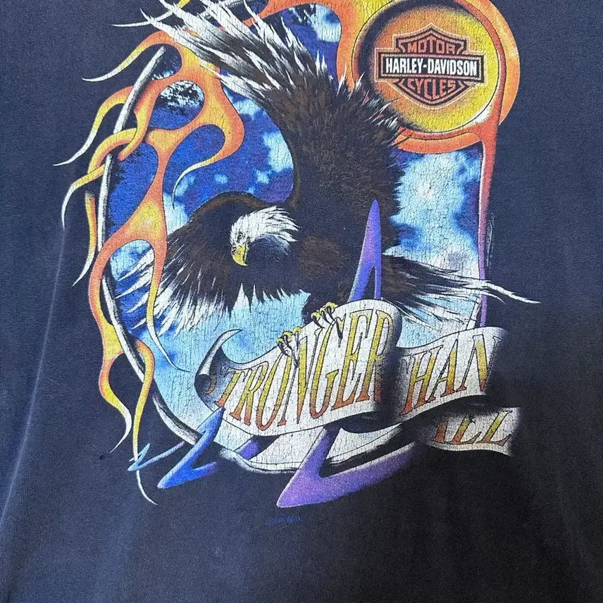 [BUNJANG] Vintage Harley-Davidson T-Shirt Black Made in USA / 빈티지 할리데이비슨 반팔티 블랙 MADE IN USA