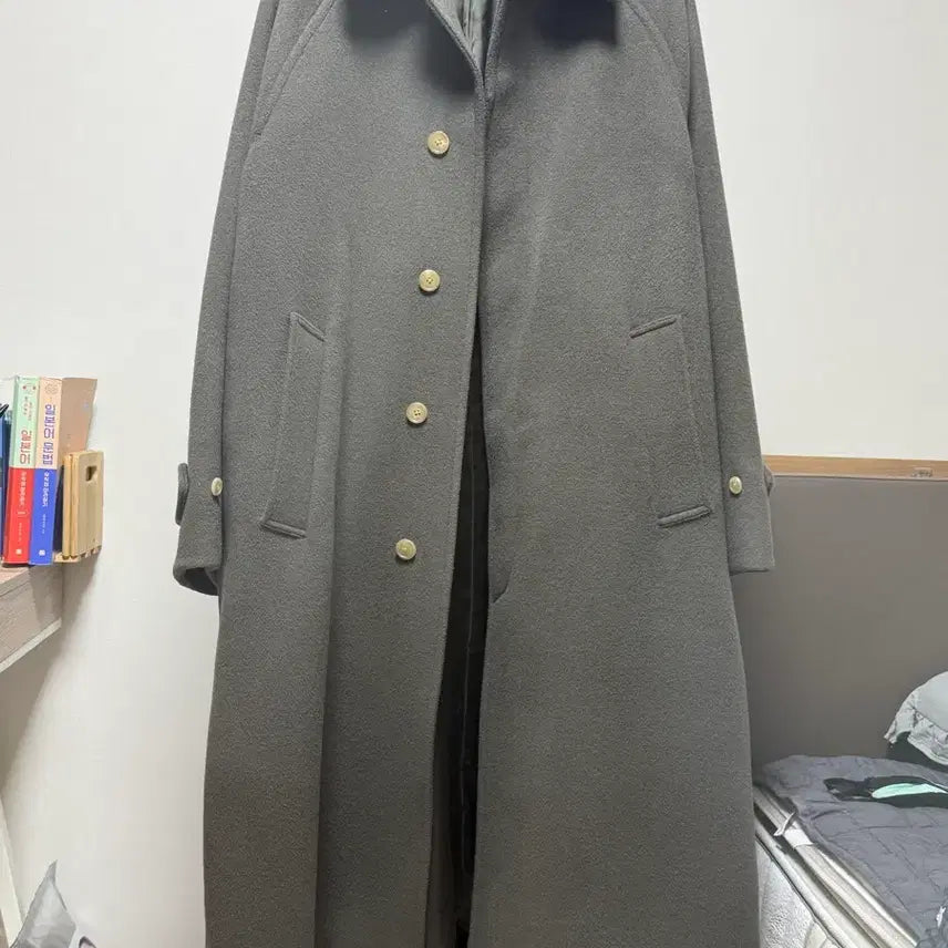 [BUNJANG] Brown Yard Balmacaan Coat / 브라운야드 발마칸 코트