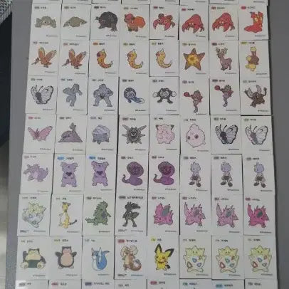[BUNJANG] Pokemon Stickers Bundle Set / 포켓몬 띠부실 일괄판매