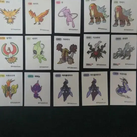 [BUNJANG] Pokemon Stickers Bundle Set / 포켓몬 띠부실 일괄판매