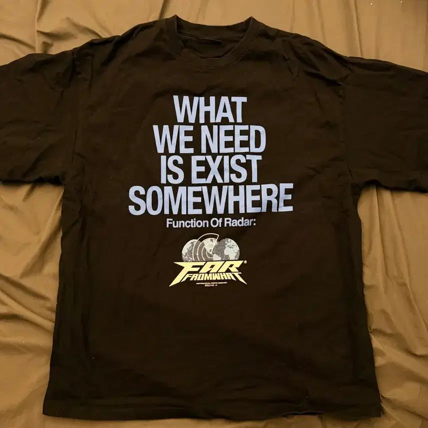 [BUNJANG] From What Radar T-shirt - Black (Size 2) / 파프롬왓 레이더 티셔츠 블랙 2사이즈