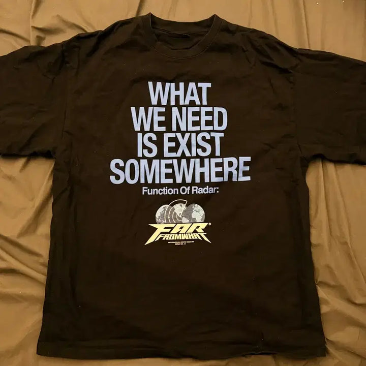 [BUNJANG] From What Radar T-shirt - Black (Size 2) / 파프롬왓 레이더 티셔츠 블랙 2사이즈