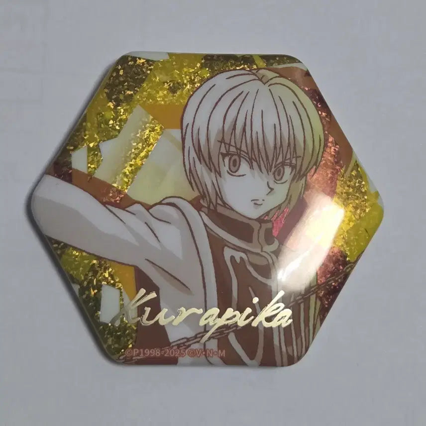 [BUNJANG] Hunter x Hunter Chrollo Lucifer Hexagonal Can Badge / 헌터x헌터 크라피카 육각 캔뱃지