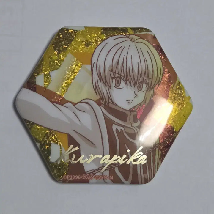 [BUNJANG] Hunter x Hunter Chrollo Lucifer Hexagonal Can Badge / 헌터x헌터 크라피카 육각 캔뱃지