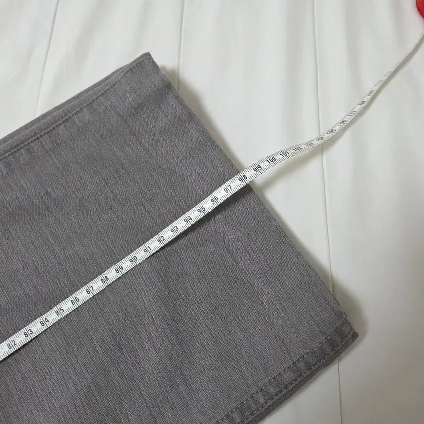 [BUNJANG] Pottery Back Satin Slim Straight Fatigue Pants Gray Khaki / 포터리 백사틴 슬림 스트레이트 퍼티그 팬츠 2 그레이 카키 / 바지 워크