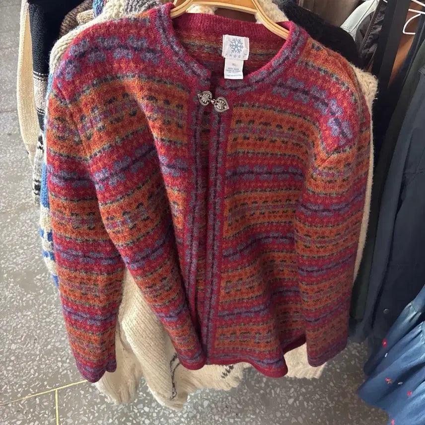 [BUNJANG] Vintage Wool Cardigan / 빈티지 히피모리 울 가디건