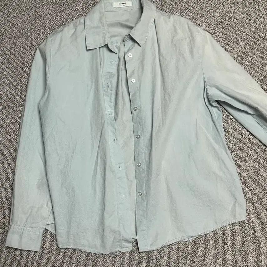 [BUNJANG] Slowand Sky Blue Shirt / 슬로우앤드 하늘색 셔츠 남방