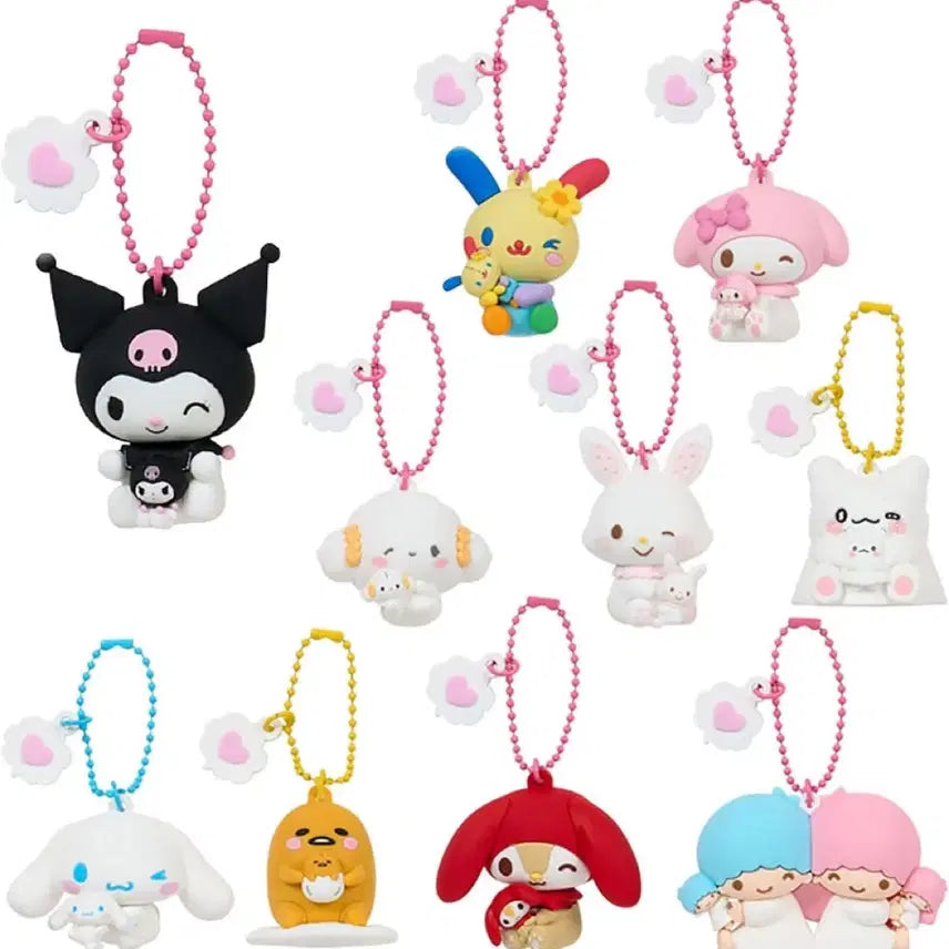 [BUNJANG] Sanrio Corgi Mung I Love Me Keyring / 산리오 대상 코기뮹 아이러브미 키링