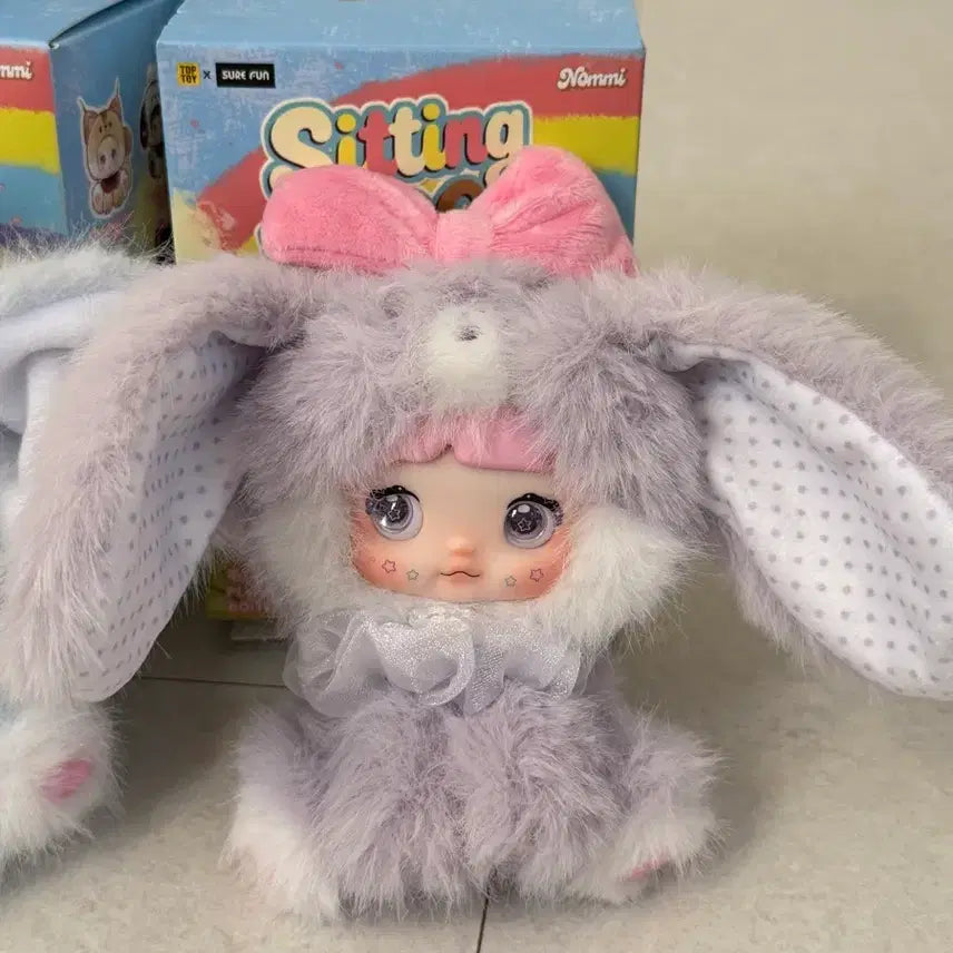 [BUNJANG] Nomi Zoo Rabbit and Elephant Plush Keyring / 노미 동물원 토끼 코끼리 인형 키링 (단순개봉)