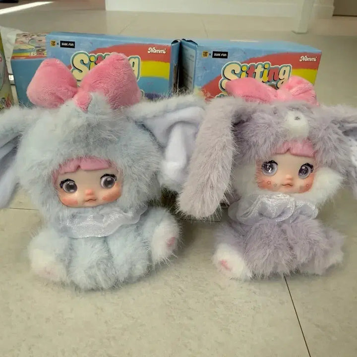 [BUNJANG] Nomi Zoo Rabbit and Elephant Plush Keyring / 노미 동물원 토끼 코끼리 인형 키링 (단순개봉)